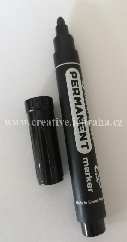 CENTROPEN popisovač 2mm černý permanent 8566